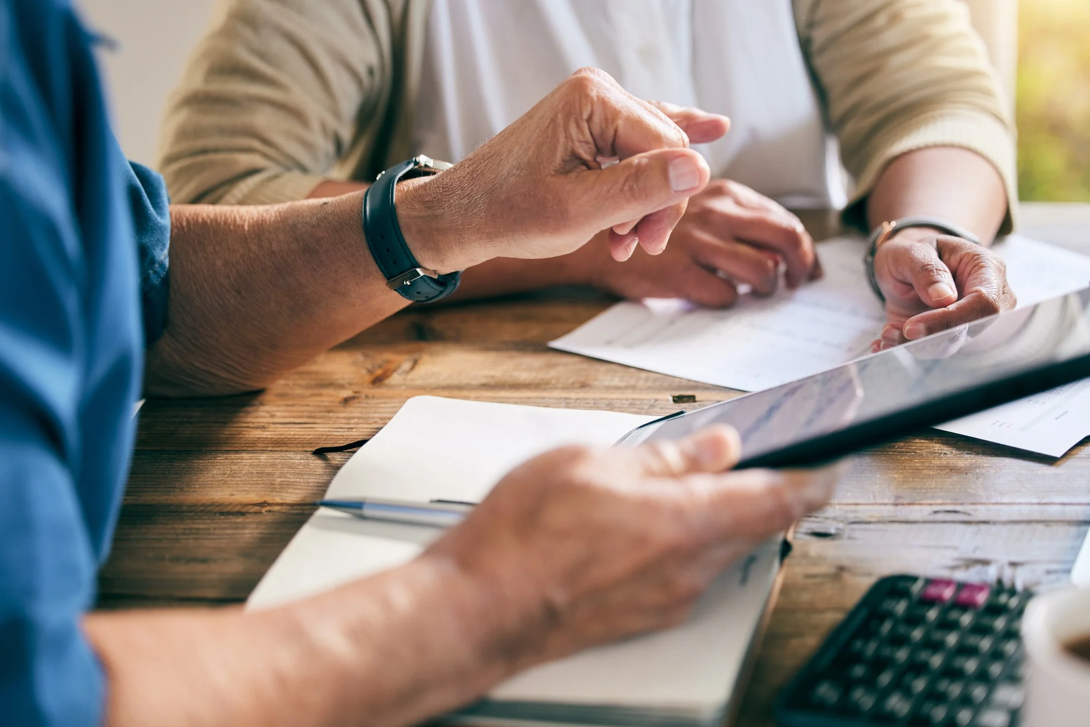 couple planning home budget finances