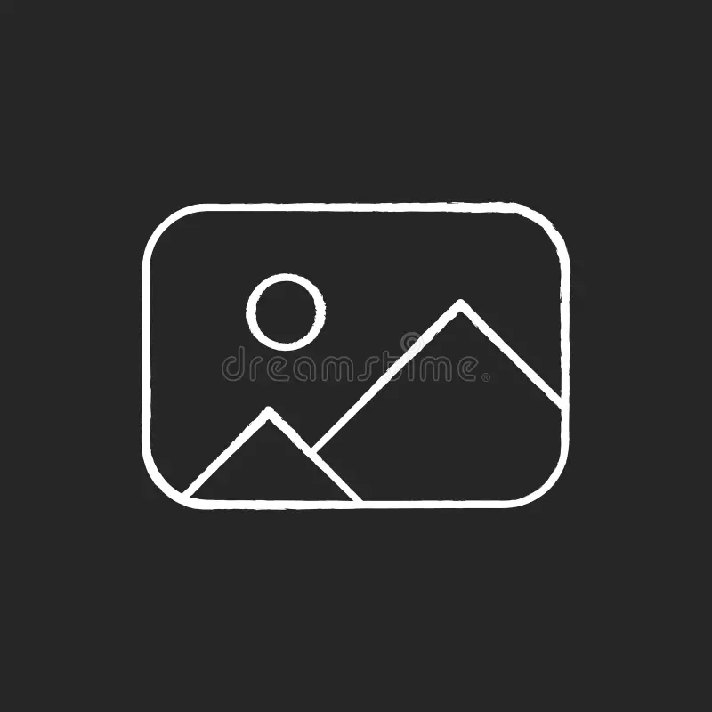 placeholder chalk white icon black background image gallery photo thumbnail available album digital media multimedia file 187147243