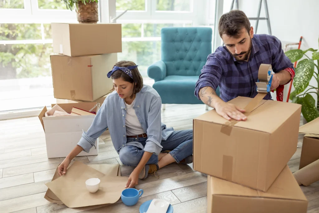 couple moving into new home