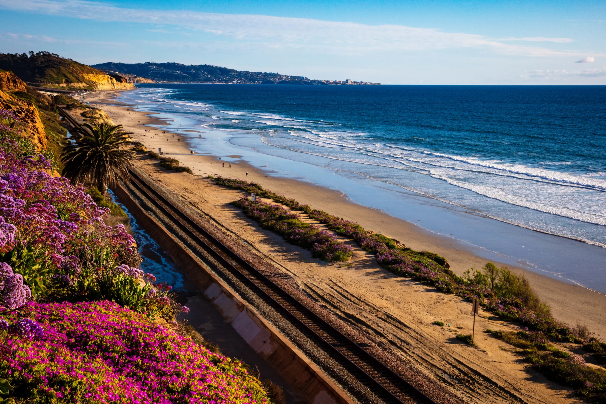 del mar beach sunset san diego